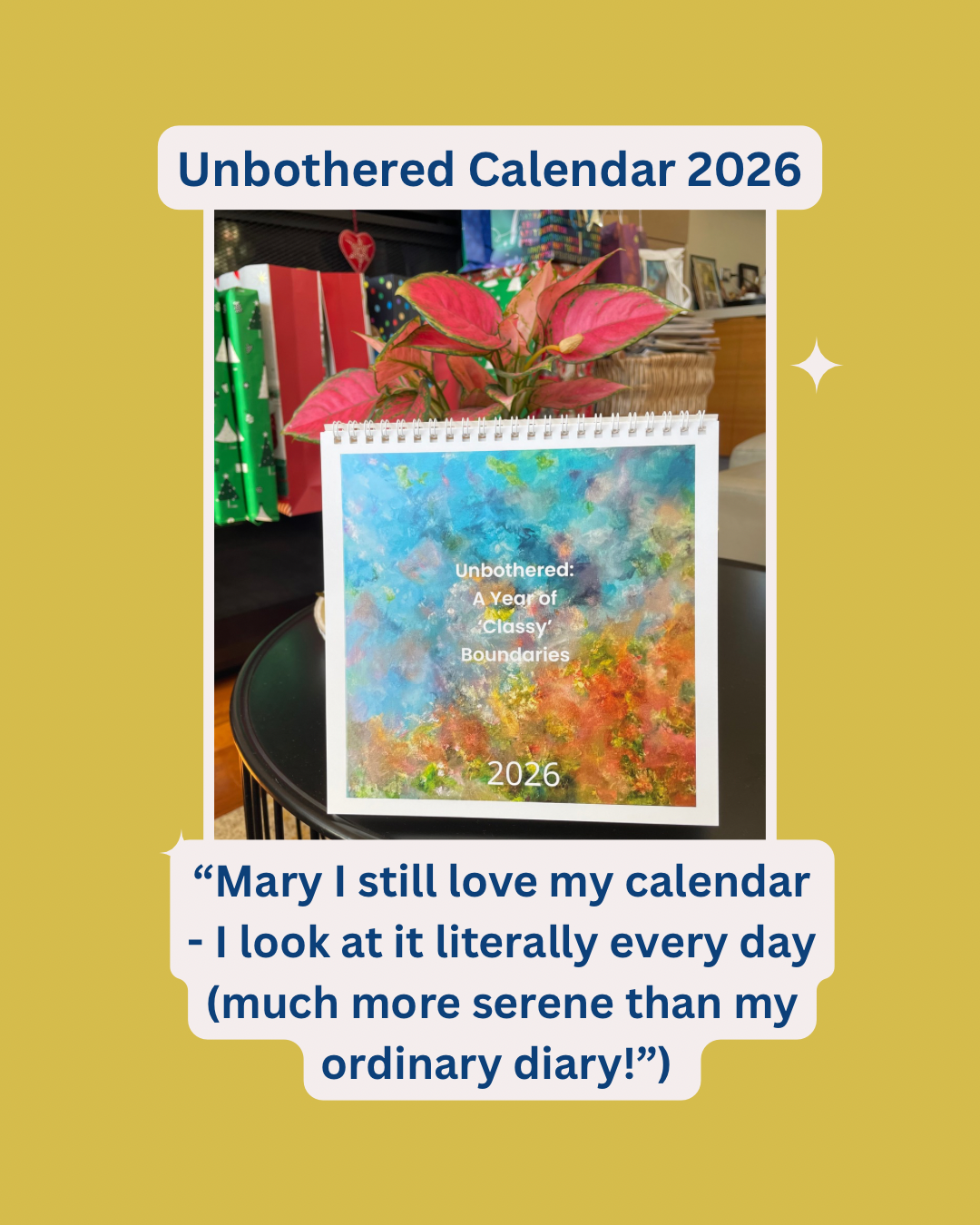 Unbothered: A Year of "Classy' Boundaries 2026 Desk Calendar